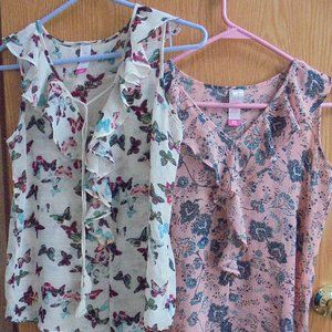 2 Women's summer shear tops